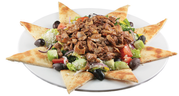12. Greek Salad w/ Chicken Shawarma