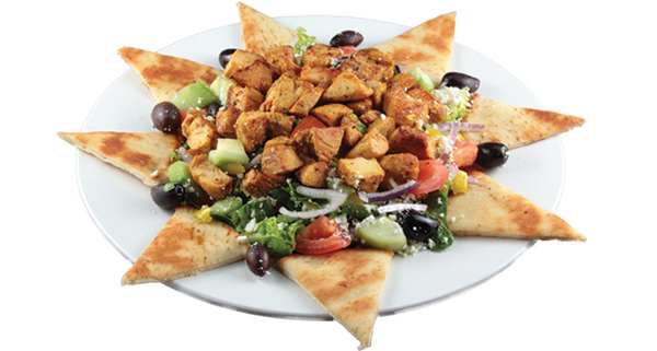 10. Greek Salad w/ Chicken Kabob