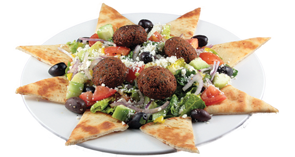 18. Greek Salad w/ Falafel