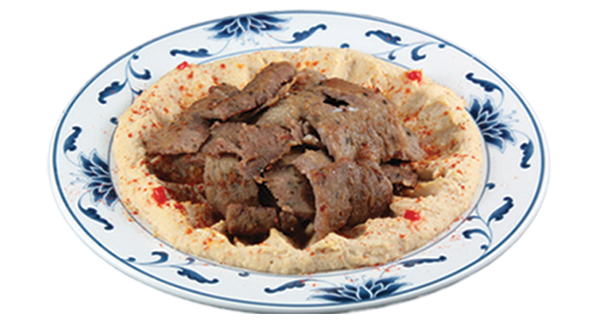 2. Hummus with Gyro Meat